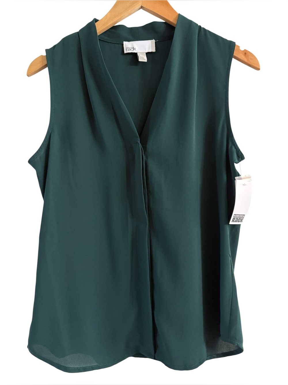 Nordstrom Sleeveless V-Neck Camisole in Deep Teal